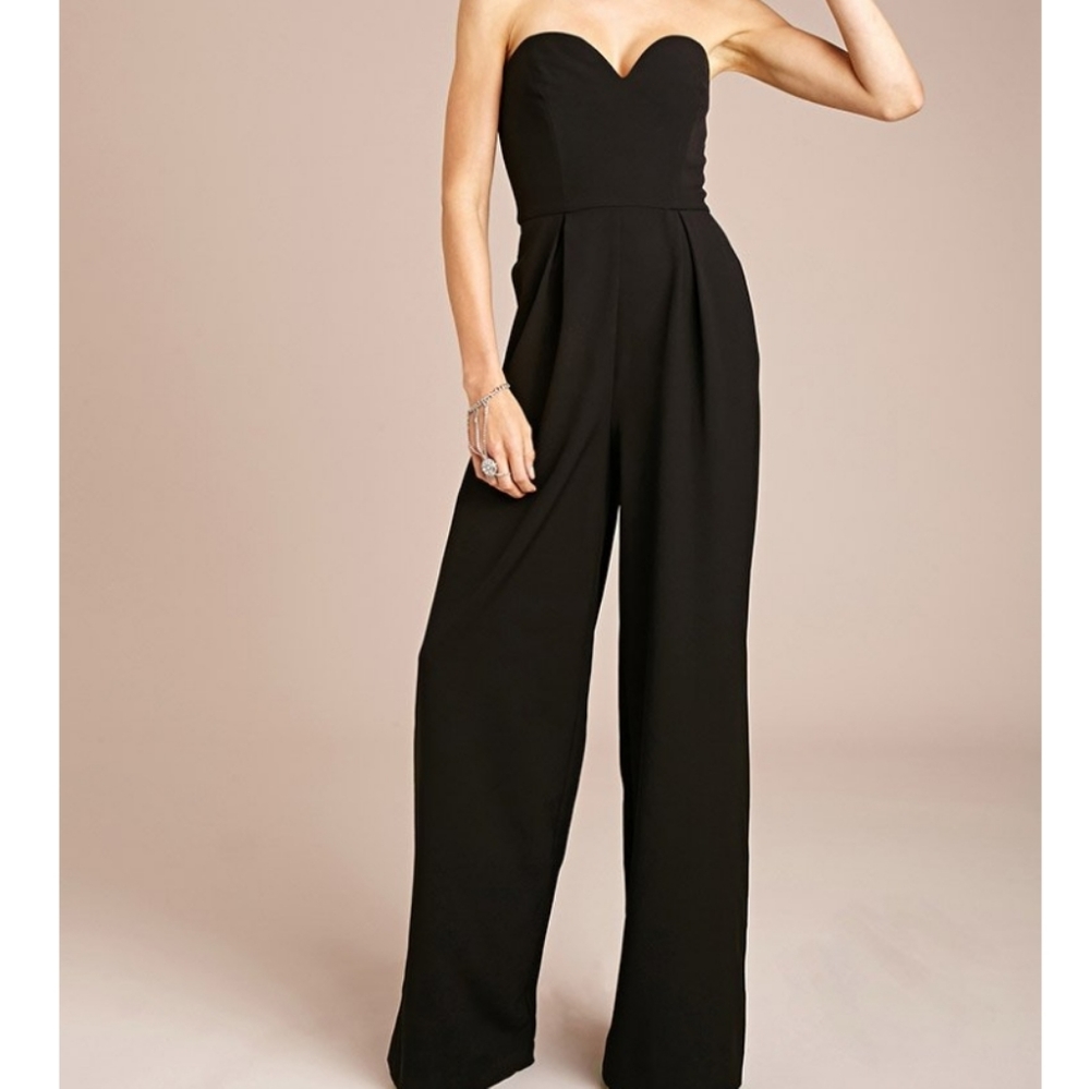 *NWT $175 Romeo & Juliet Black Strapless Romper Playsuit Small